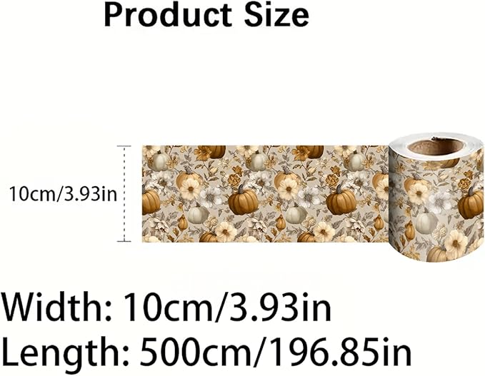 Daisy Floral Wallpaper Border 196x4 Inch Peel and Stick Wall Border Removable Vinyl Wall Trim Yellow White Flowers Pattern for Kitchen Bathroom Living Room Bedroom Mirror Cabinet Backsplash