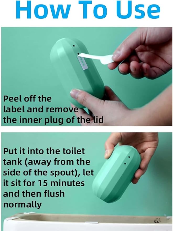 RTWAW Clean Toilet Cleaner, Toilets Tank Cleaning, Long Lasting Toilet Pro Bowl Cleaner Bottles, Gel Limpiador Profesional para Inodoro, Bowl Clean Gel Bottle