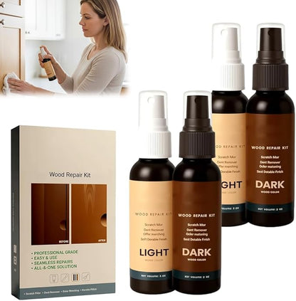 Professional Wood Floor Scratch Repair, Wood Repair Kit, Restore A Finish for Wood, Floor Cover Nicks and Scratches, Hides Minor Defects, Wood Furniture Repair Kit (2Sets)