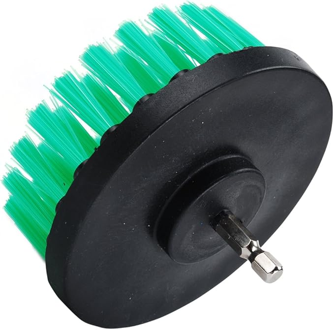 HIFROM Drill Brush - 4 inch Power Drill Attachment Medium Duty Scrubbing Stiffness Scrub Cleaning Brush for Bathroom Surfaces Tile Grout Showers Hard Water Stains Rust Mineral Marble Grout