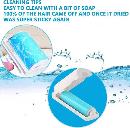 Silicone Tape Sticky Washable Lint Roller Hair Remover Brush Sticker Roller for Clothing