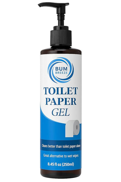 Toilet Paper Gel – 3 Month Size – A Cleaner Way to Wipe – Wet Wipe Alternative & Flush Safe – Toilet Paper Foam, Spray, or Lotion Substitute for Wiping – 8.45oz