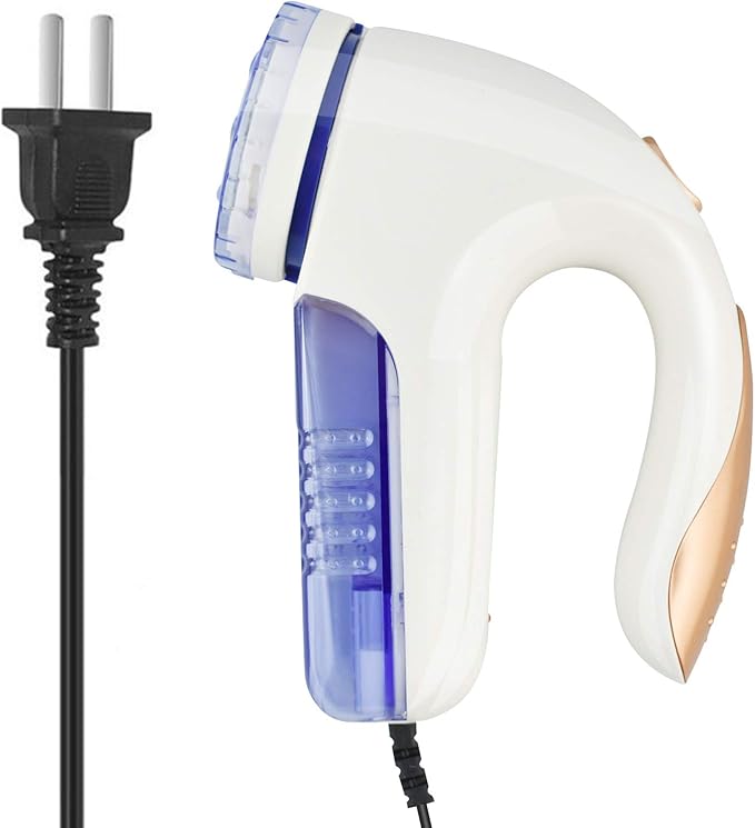 Fabric Shaver, Electric Fuzz Lint Remover, Portable Fabric Shaver and Effectively Sweater Defuzzer with Replaceable Blades for Clothes Furniture Couch Curtain (US)