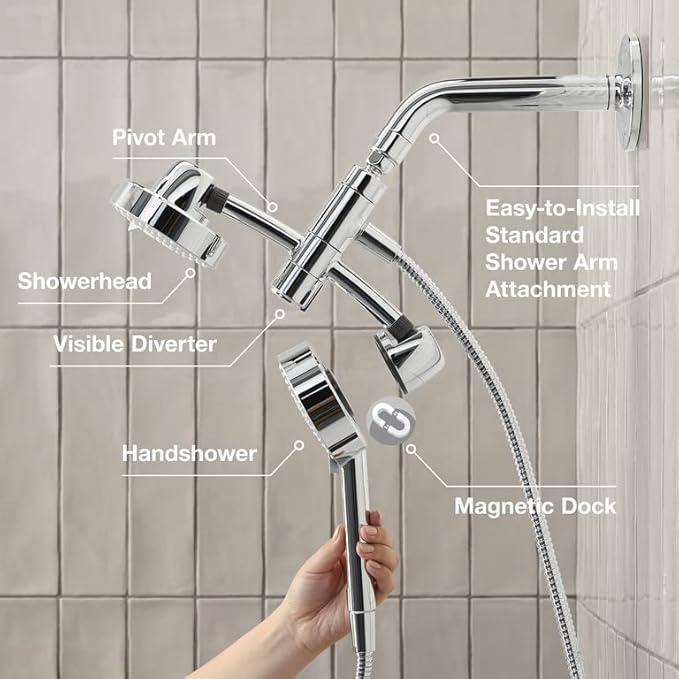 KOHLER K-23218-G-BN Awaken Shower Package, 2-in-One Combo, Multiple Spray Options, Vibrant Brushed Nickel