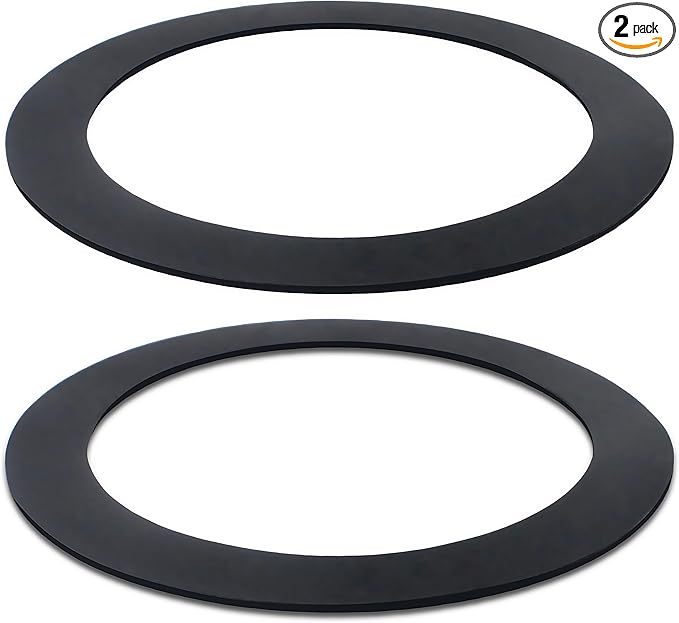 2Pcs FLG-Seal Rubber Drain Insert Gasket, Putty-Free Sink Flange Gasket for Kitchen Sink Garbage Disposal Gasket, Compatible with InSinkErator