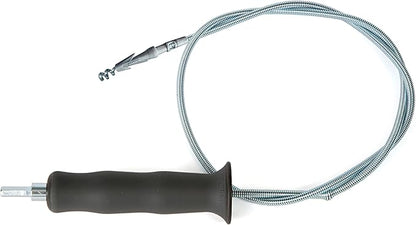 DrainShroom Reusable Sink Snake Clog Remover Tool that Attaches To Any Drill, Bathroom Bathtub Drain Cleaner Auger, Hair Catcher Drain Snake, 36 Inches Long, Stainless Steel, 1 Pack