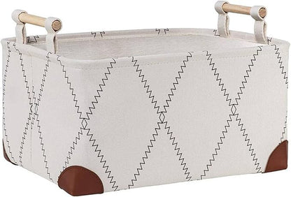 Storage Basket for Laundry Clothes Square Laundry Basket Toy Basket Closet Storage Bin Organizer for Office Living Room Shelves,