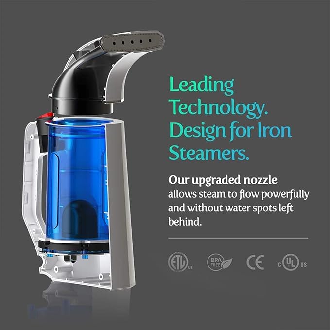 Handheld Steamer for Clothes Wrinkle Removes,Garment Steamer for Hat,1.5lbs Lightly,40s Fast Heat-up,8 FT Power Cord,800W, for Home and Travel with Automatic Shut-Off Safety Protection (blue)