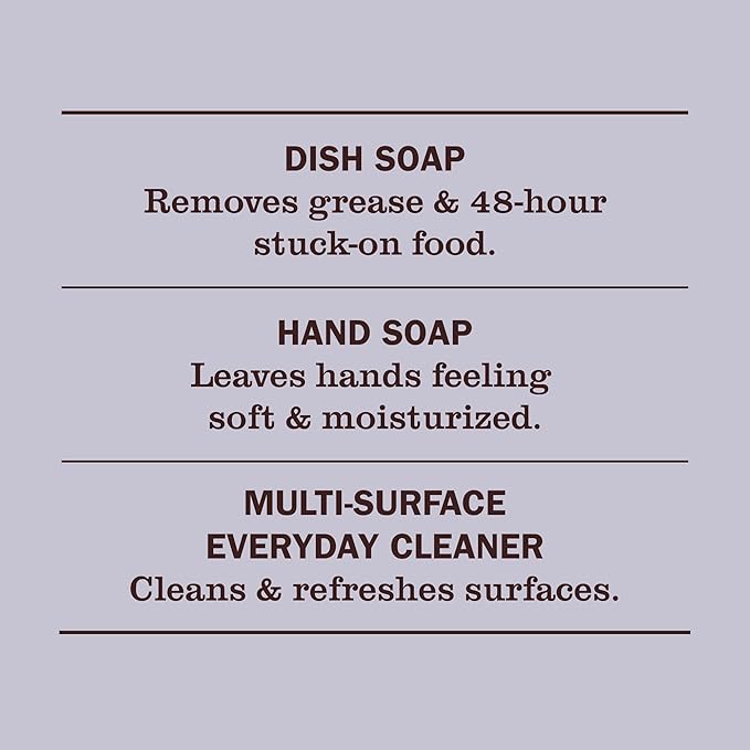 MRS. MEYER'S CLEAN DAY Kitchen Basics Set, Basil Scent Cleaning Supplies includes Hand Soap (12.5 Fl Oz), Dish Soap (16 Fl Oz) and Multi-Surface Cleaner (16 Fl Oz)