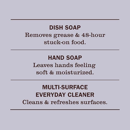 MRS. MEYER'S CLEAN DAY Kitchen Basics Set, Basil Scent Cleaning Supplies includes Hand Soap (12.5 Fl Oz), Dish Soap (16 Fl Oz) and Multi-Surface Cleaner (16 Fl Oz)