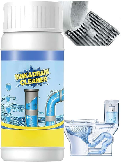 110g Powerful Sink and Drain Cleaner Powder, Pipeline Dredging Agent Powder Drain Cleaner, Multi-functional Fast-Acting Pipe Dredging Agent for Kitchen and Toilet Pipeline Unblocker (1pc)