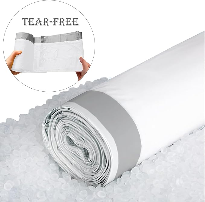 18 Gallon 200 Count Heavy Duty Compactor Trash Bags 1.2 Mil THICK Reinforced Drawstring Garbage Liners Fit 13-18 Gallon Compatible with Kitchenaid, Whirpool, GE 15 Inch Compactors GRAND SAVE!
