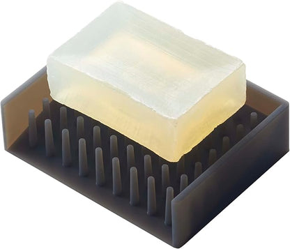 Yamazaki Home Float Self Draining Soap Tray - Floating Holder Dish for Sink - Silicone