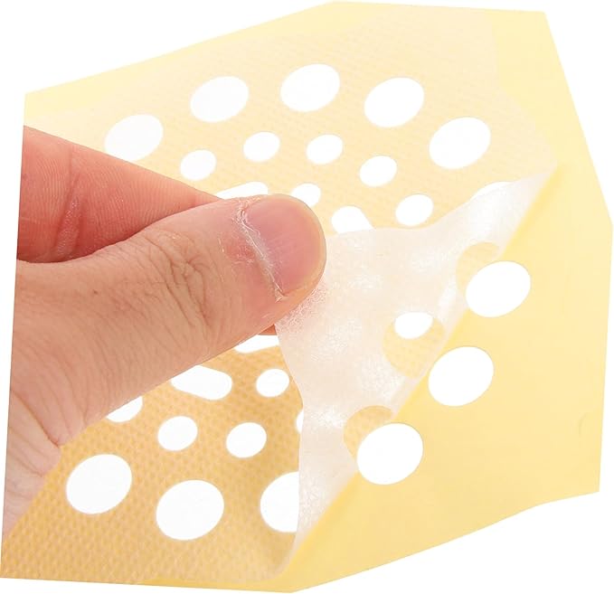 Angoily 20pcs Hair Filtering Stickers for Floor Drain Screens Sink Drain Hair Catcher Decals for Kitchen Bathroom and Laundry Use Non-woven Adhesive