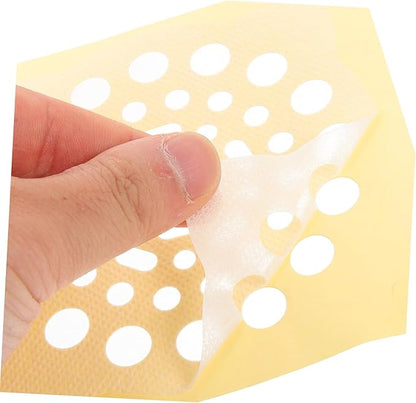 Angoily 20pcs Hair Filtering Stickers for Floor Drain Screens Sink Drain Hair Catcher Decals for Kitchen Bathroom and Laundry Use Non-woven Adhesive