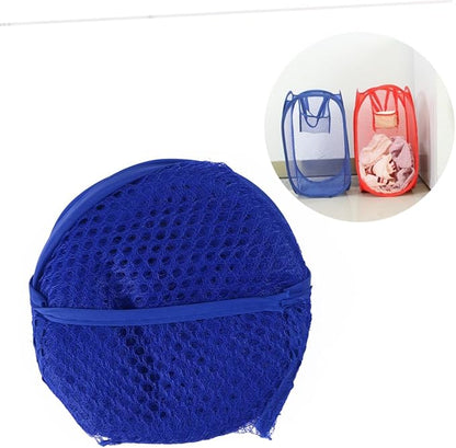 LABRIMP Laundry Basket Organizer Honeycomb Mesh Compact Foldable Laundry Hamper for Dorm