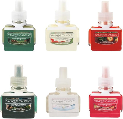 Yankee Candle Electric Plug Refill Scent (Pack of 6, Seasonal Splendor)