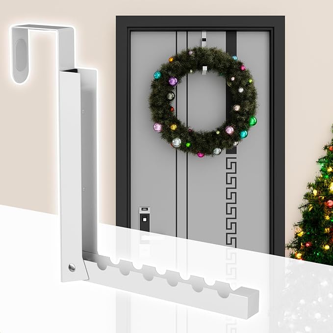 Over The Door Hanger Folding Clothes Drying Rack, Folding Hanging Coat Rack for Indoor Laundry Room Compact Small Space Foldable Portable Clothing Hanger Hook Collapsible- 2 Pack (White)