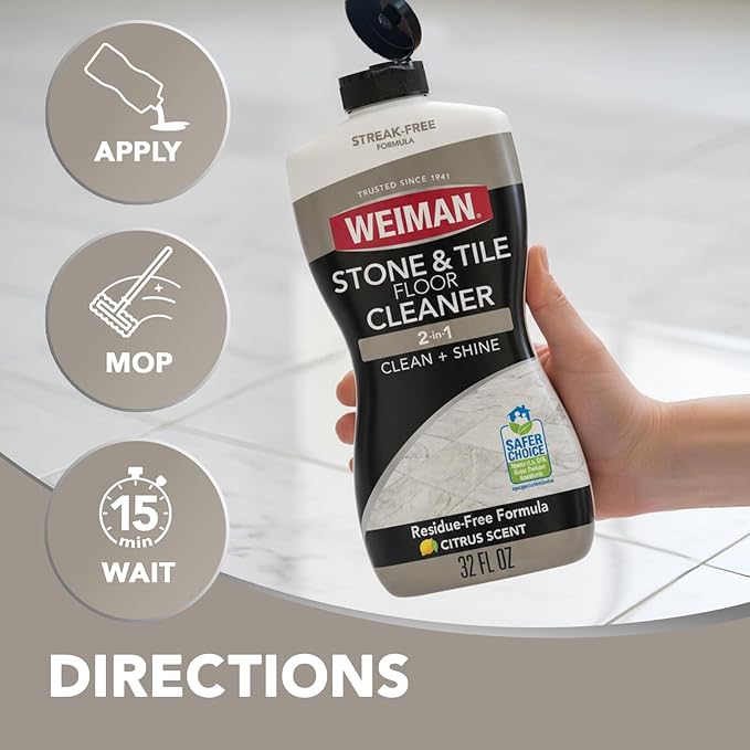 Weiman Stone Tile and Laminate Cleaner - 32 Ounce 2 Pack