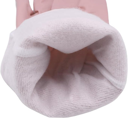 RARITYUS Household Kitchen Cleaning Gloves Waterproof Cotton Lined Dishwashing Non-Slip Long Cuff Gloves