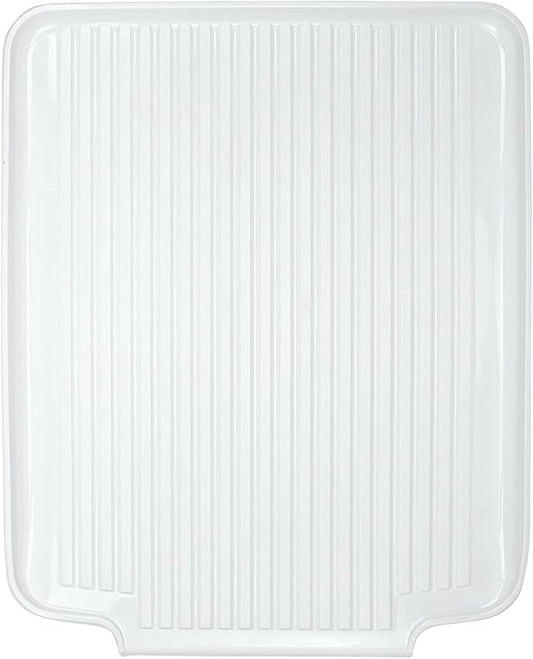 Better Houseware Drain Boards for Kitchen Counter White Dish Drain Board Shields Countertops from Water Damage, Space Efficient 19.5"x15.5"x1.25"