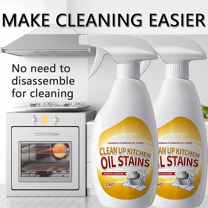 Heavy Duty Degreaser, 2026 Kitchen Heavy Duty Cleaner Spray Portable Degreasing Spray, All-Purpose Kitchen Pots and Pan Cleaner for Appliances Countertops Range Hoods (3)
