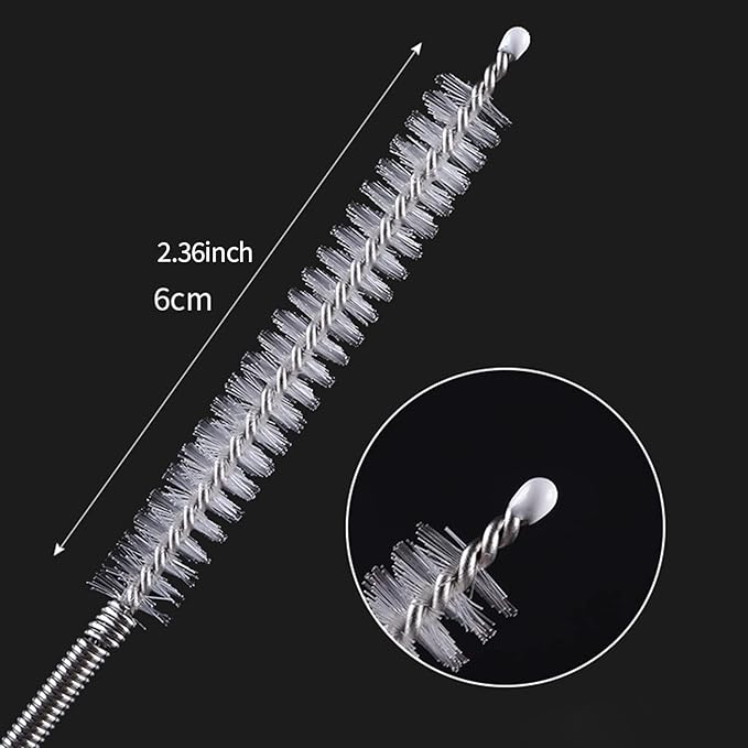 Extra Long Pipe Tube Cleaner Fridge Drain Pipe Dredging Tool Flexible Drain Brush Skinny Tube Spiral Cleaning Brush Drinking Straw Cleaner Brush Nylon Spring Aquarium Filter Brush 155CM (1)