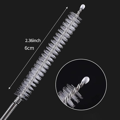 Extra Long Pipe Tube Cleaner Fridge Drain Pipe Dredging Tool Flexible Drain Brush Skinny Tube Spiral Cleaning Brush Drinking Straw Cleaner Brush Nylon Spring Aquarium Filter Brush 155CM (1)