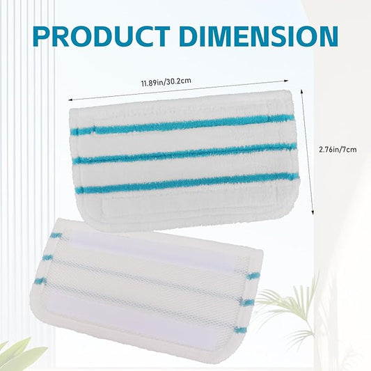 Steam Mop Pads Compatible with Black+Decker Steam Mop SM1600, SM1610, SM1620, HSM13E1, HSMC1300FX, HSMC1321, HSMC1361SG SMP20 - Washable Pads Replacement for Floor Cleaning - 12Pack