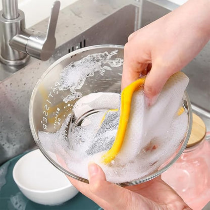 5PCS Multipurpose Dishwashing Rags, 2024 New Double Sided Sponge Kitchen Dishcloth, Multi-Purpose Absorbent Sponge Dishwashing Rags for Washing Dishes Cleaning Kitchen(3.94 * 5.91inch)