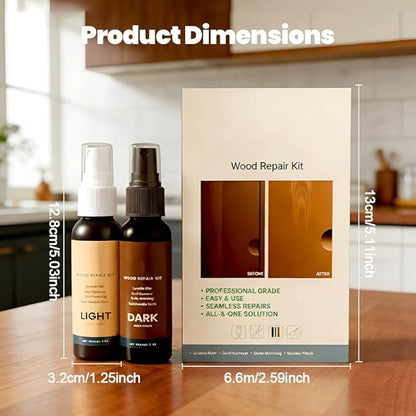 Professional Wood Floor Scratch Repair, Wood Repair Kit, Restore A Finish for Wood, Floor Cover Nicks and Scratches, Hides Minor Defects, Wood Furniture Repair Kit (2Sets)