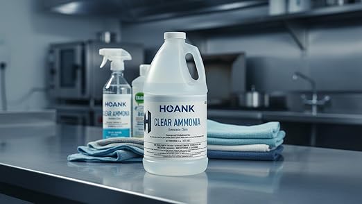 (Pack of 8) - Clear Ammonia Cleaner Liquid, Multi-Surface Cleaning Solution | Removes Grease, Hard Water Stains and Odors - Multipurpose Kitchen Bathroom and Commercial Use - 64Oz 8 Pack -Ready to Use