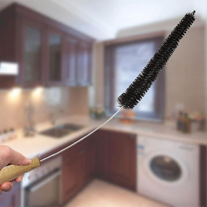 Crevice Cleaning Brush Set,Dryer Vent Trap Cleaner Kit,Flexible lint Remover, Long Coil Brush for Refrigerator Bathroom Kitchens Window Track (1pc)