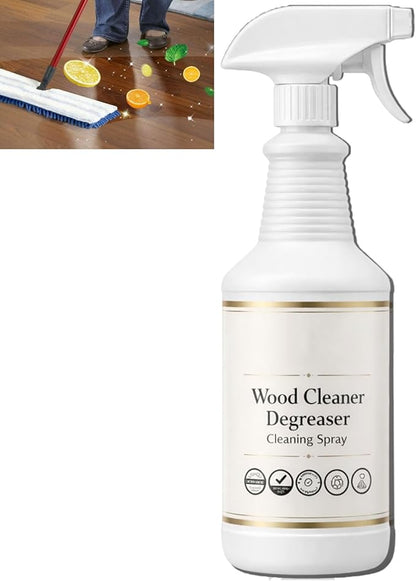 Purevive Wood Cleaner,Purevive Wood Floor Cleaner Spray,Hardwood Floor Furniture Polish and Restore Spray,Purevives Heavy Duty Degreaser for Wood-Cabinets Restores Shine (1PCS)