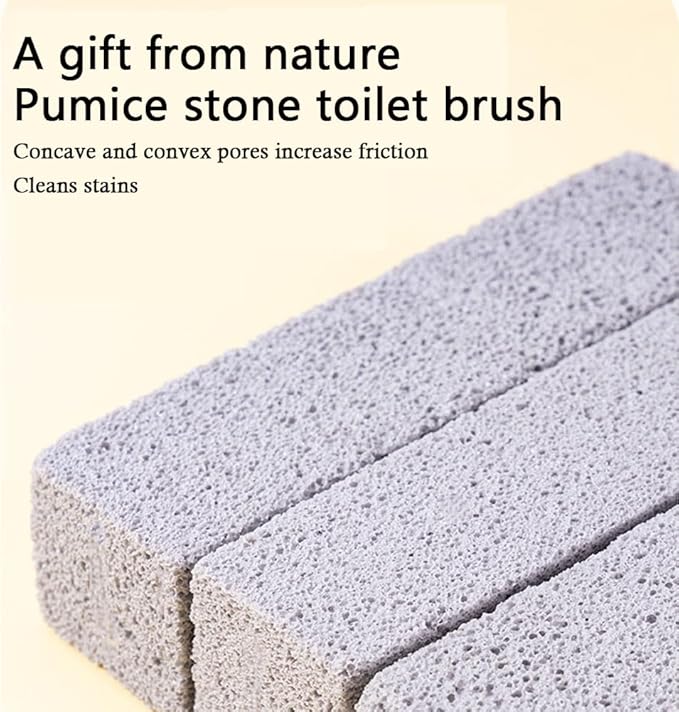 Replaceable Pumice Stone for Toilet Cleaning, Eco Friendly Pumice Stone for Effective Toilet Scrubbing, Non Scratch Durable Toilet Brush Cleaner
