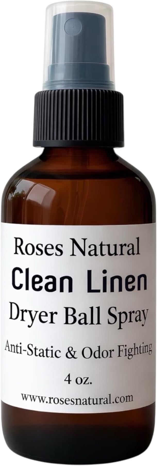 Natural Dryer Ball Spray, 4 oz, Patchouli, Lavender,Essential Oil Laundry Refresher, Fabric Freshener for Clothes, Linens & Wool, Anti-Static & Odor Neutralizer, Made in the USA (Clean Linen)