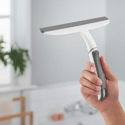 Scotch-Brite, All-Purpose 10 Inch Dual Blade Streak-Free Squeegee, Safe on Mirrors, Glass Shower Doors, Windows, Sinks and More