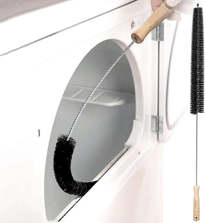 MaximalPower Clothes Dryer Lint Vent Exhaust Trap Cleaner Brush - Lint Remover with Long Coil Brush for Dryer, Fridge (1 Pack)