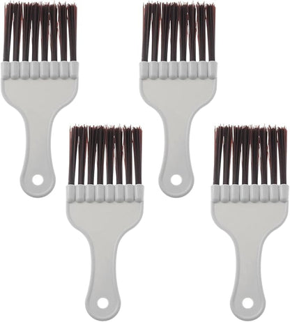 4PCS Brown Plastic Air Conditioner Condenser Cleaning Brush 17.5x7.5cm Refrigerator Cleaner Suitable for Finned Evaporator Coils