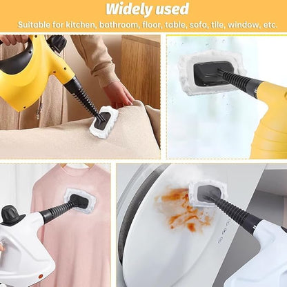 Steam Cleaner Accessories, Universal Reusable Steam Mop Pads, Steam Shot Attachments, Handheld Steam Cleaner Washable Microfiber Cloth (4 PCS)
