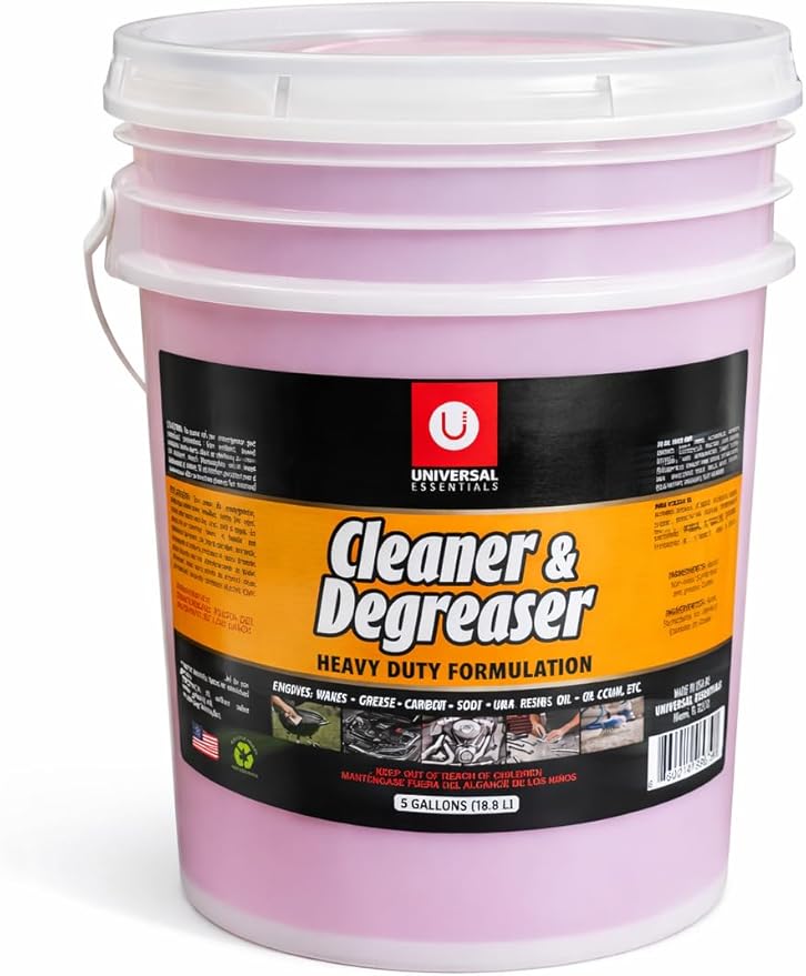 Heavy Duty Degreaser-Industrial Strength Cleaner for Kitchen, Oven, Grill & Engine-Remove Grease, Oil, Carbon & Grime-Ready to Use (5 Gallons/Pail)
