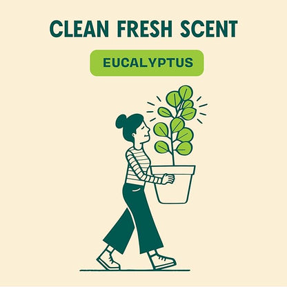 Aunt Fannie's All Purpose Household Cleaner, Multi-surface Spray, Powered by Vinegar for Kitchen, Bath, Windows and Countertops, Eucalyptus Scent (Refill)