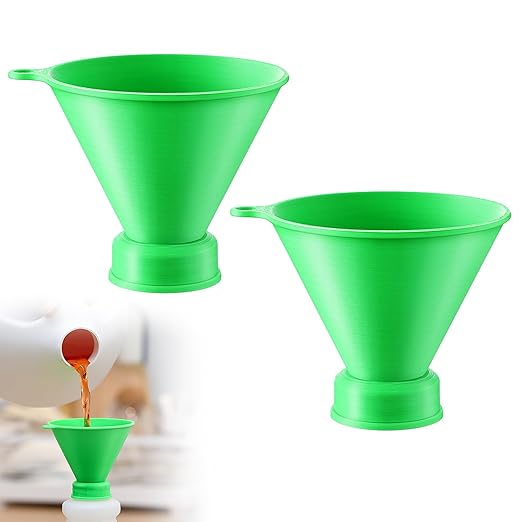 Threaded Funnel Easy Fill Funnel, Twist On Empty Spray Bottle Refill Adapter Fit for Various Size Bottles Home, Car Detailing Cleaning Supply, 30% Vinegar, Kitchen, Bath, Essential Oils(28mm)