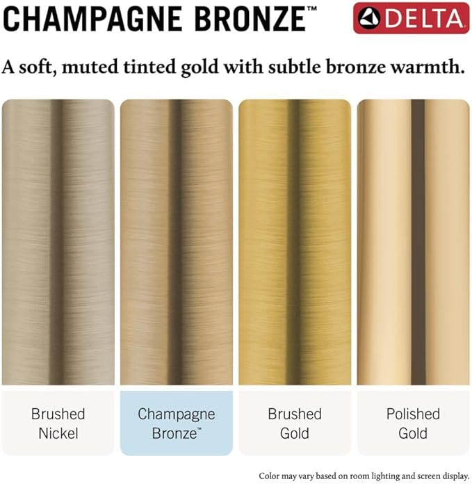 DELTA FAUCET Trinsic Single Spray Wall-Mount Hand Shower, Hand Held Shower with Hose, Gold Handheld Shower Head, Hand Shower, Handheld Shower, Champagne Bronze 5585-CZ