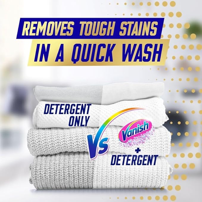 Vanish Fabric Stain Remover, Gold Oxi Action Powder, Whites, 1.5 kg