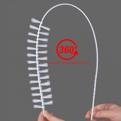 Washing Machine Cleaning Brush, Washing Machine Brush Washing Machine Cleaner Washer Cleaner Brush Load Washer Cleaner Drum Washing Machine Washing Machine Brush Cleaning Tools (White, 60cm)