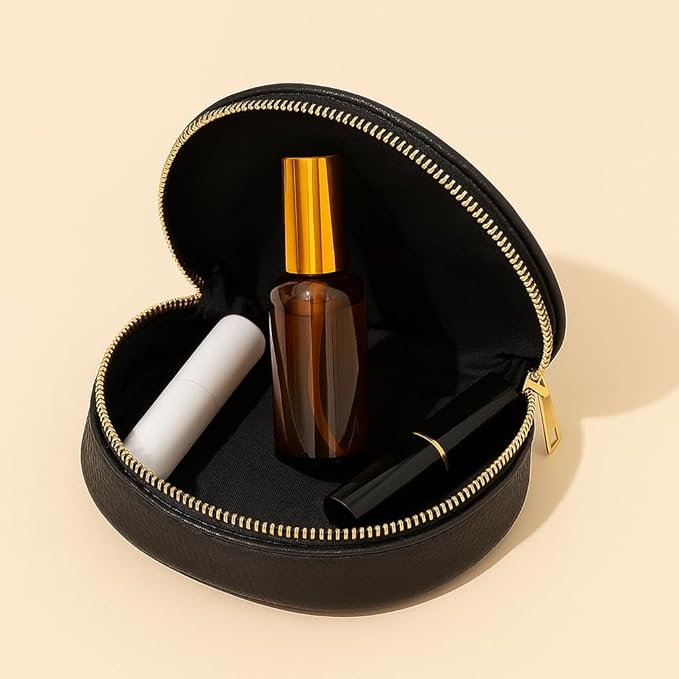 6Packs 30ml/1Oz Amber Glass Spray Bottles For Essential Oils Refillable Fine Mist Liquid Containers Mini Travel Glass Atomizer Bottles for Cleaning Perfume Essential Oils
