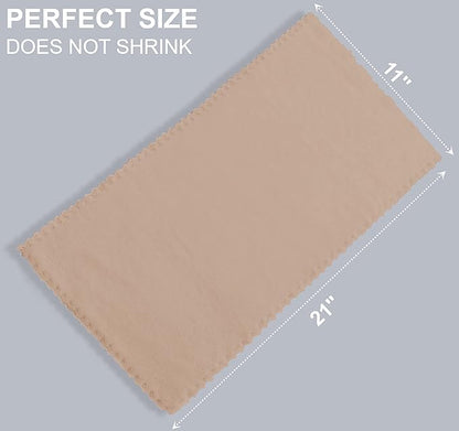 8 Pack Burp Cloths for Baby - 20'' by 10'' Ultra Absorbent Coral Fleece Burping Cloths, Newborn Towel - Milk Spit Up Rags - Brown, 8 Piece Set