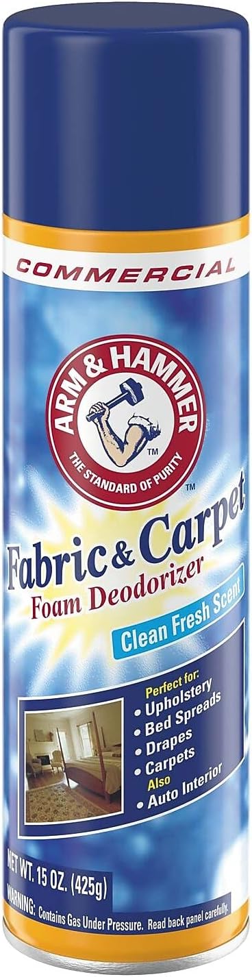 Arm & Hammer 3320000514EA Fabric and Carpet Foam Deodorizer Fresh Scent 15 oz Aerosol