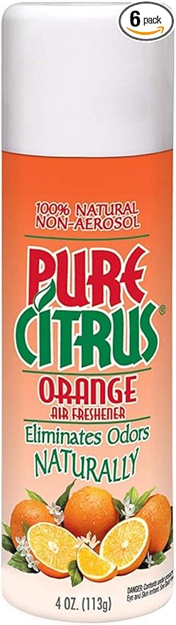 Pure Citrus Spray 4 Oz. Air Freshener, Orange (Pack of 6)